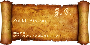 Zettl Vivien névjegykártya