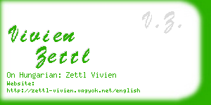 vivien zettl business card